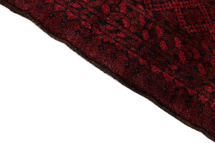 4' 2 x 5' 3 Hand Knotted Afghan Ersari Wool Rug