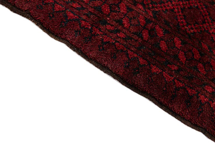 Detail image of 4' 2 x 5' 3 Hand Knotted Afghan Ersari Wool Rug