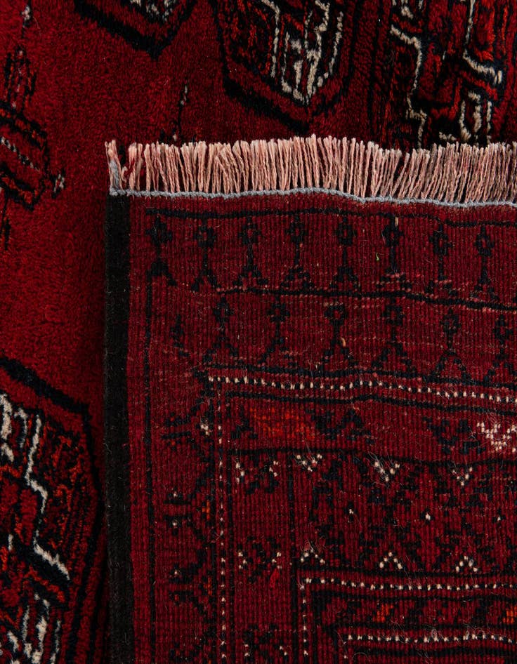 Detail image of 8' 9 x 10' 8  Hand Knotted Afghan Ersari Wool Rug