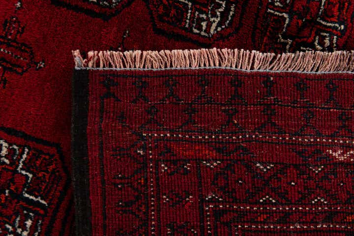 8' 9 x 10' 8 Hand Knotted Afghan Ersari Wool Rug