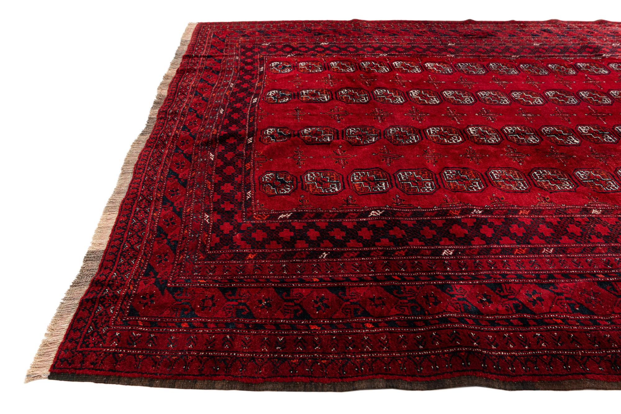 265cm x 325cm anudado a mano Afghan Ersari Alfombra Lana