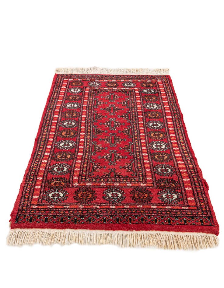 Detail image of 2' 7 x 3' 11  Hand Knotted Afghan Ersari Wool Rug