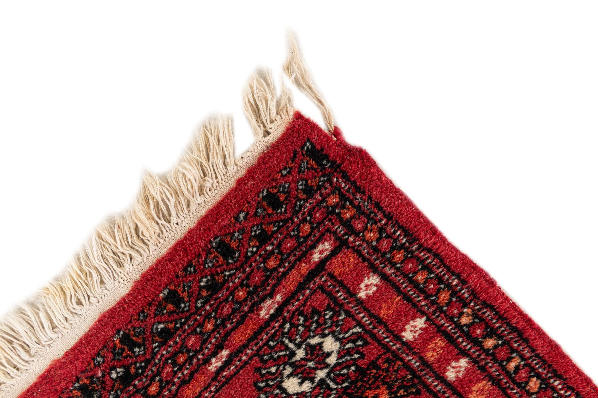 2' 7 x 3' 11 Hand Knotted Afghan Ersari Wool Rug