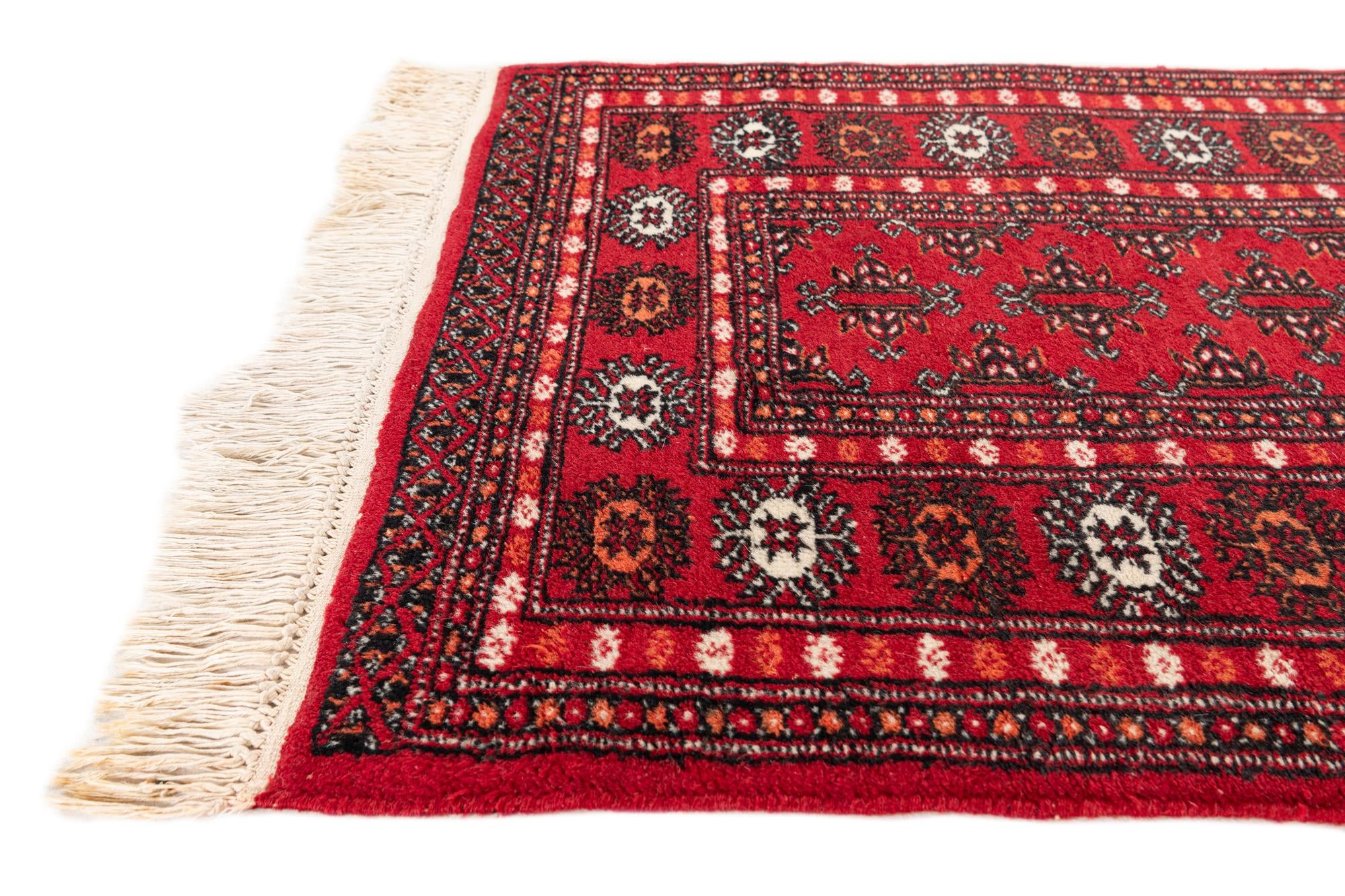 2' 7 x 3' 11 Hand Knotted Afghan Ersari Wool Rug
