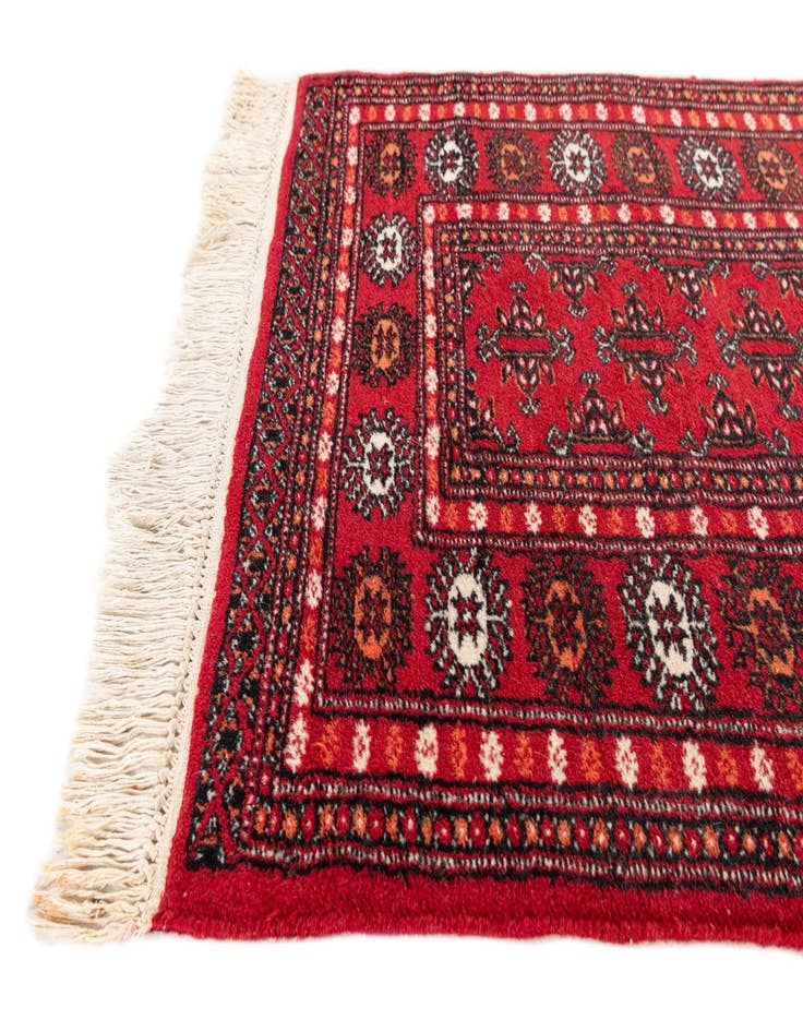 Detail image of 2' 7 x 3' 11  Hand Knotted Afghan Ersari Wool Rug