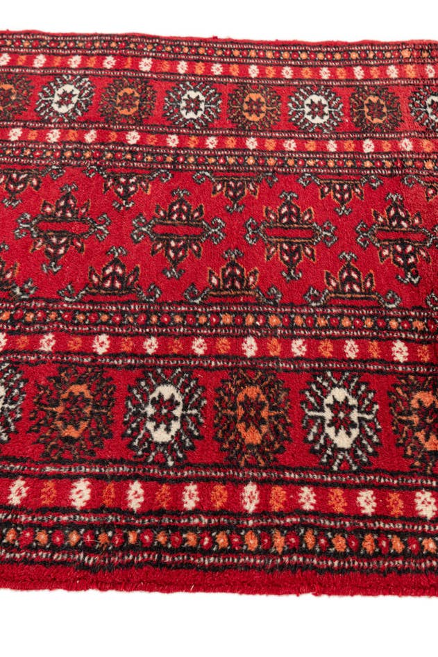 Detail image of 2' 7 x 3' 11 Hand Knotted Afghan Ersari Wool Rug