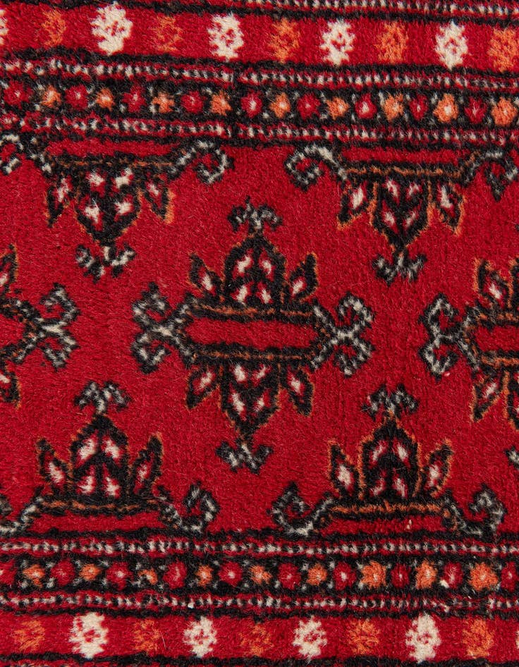 Detail image of 2' 7 x 3' 11  Hand Knotted Afghan Ersari Wool Rug