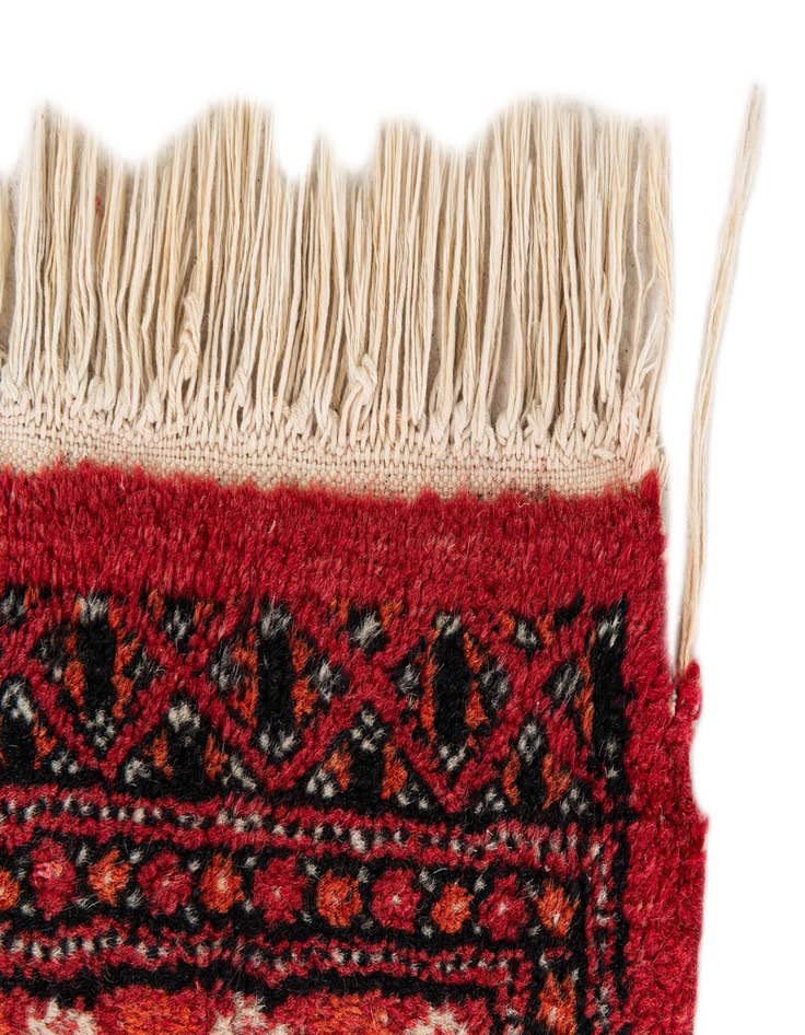 Detail image of 2' 7 x 3' 11  Hand Knotted Afghan Ersari Wool Rug