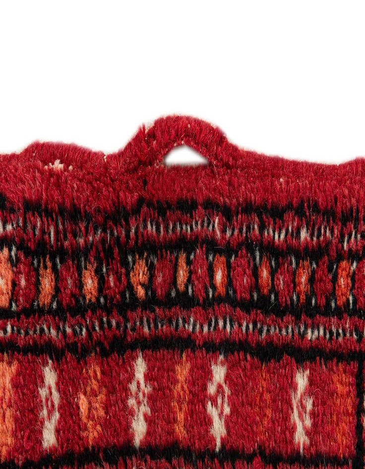 Detail image of 2' 7 x 3' 11  Hand Knotted Afghan Ersari Wool Rug