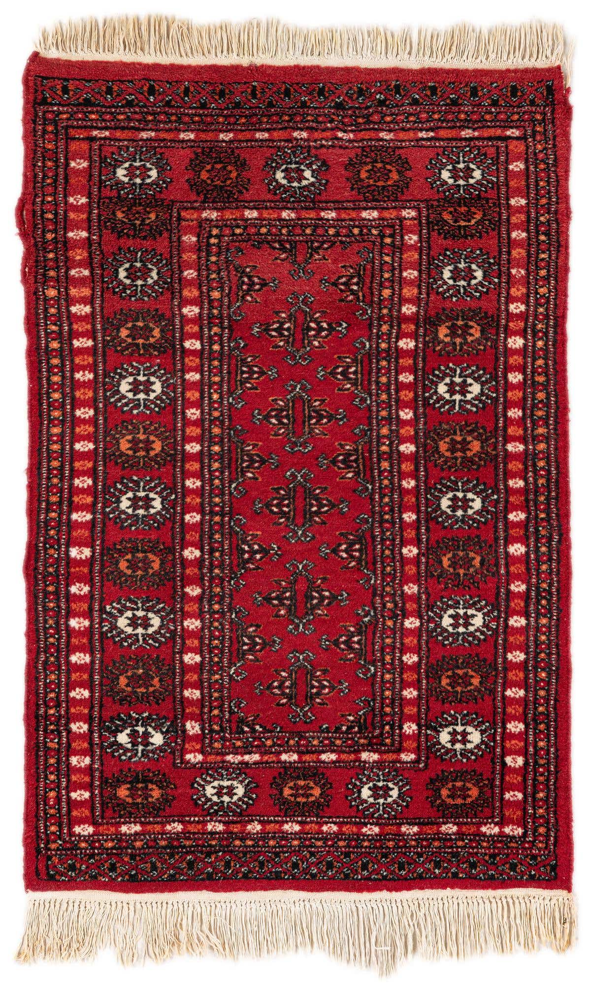 2' 7 x 3' 11 Hand Knotted Afghan Ersari Wool Rug