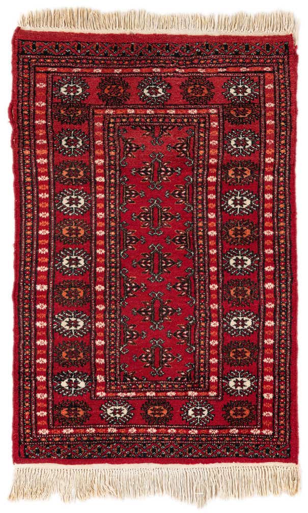 2' 7 x 3' 11 Hand Knotted Afghan Ersari Wool Rug