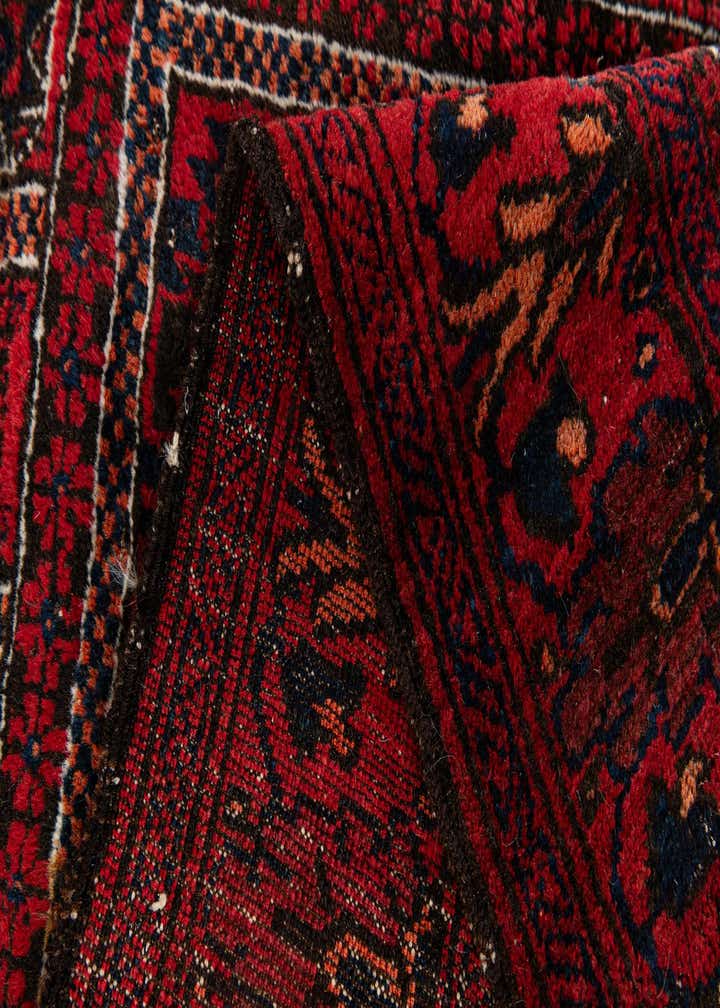 2' 9 x 4' 4 Hand Knotted Afghan Ersari Wool Rug