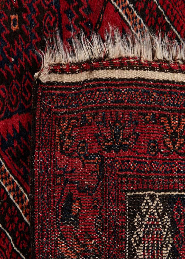 2' 9 x 4' 4 Hand Knotted Afghan Ersari Wool Rug