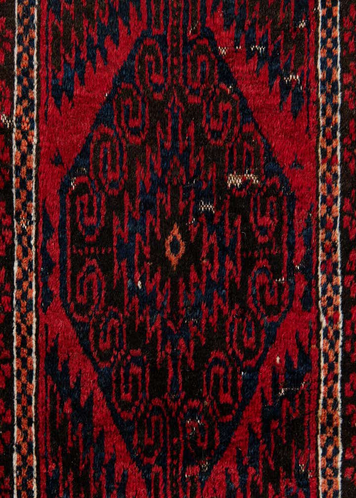 2' 9 x 4' 4 Hand Knotted Afghan Ersari Wool Rug