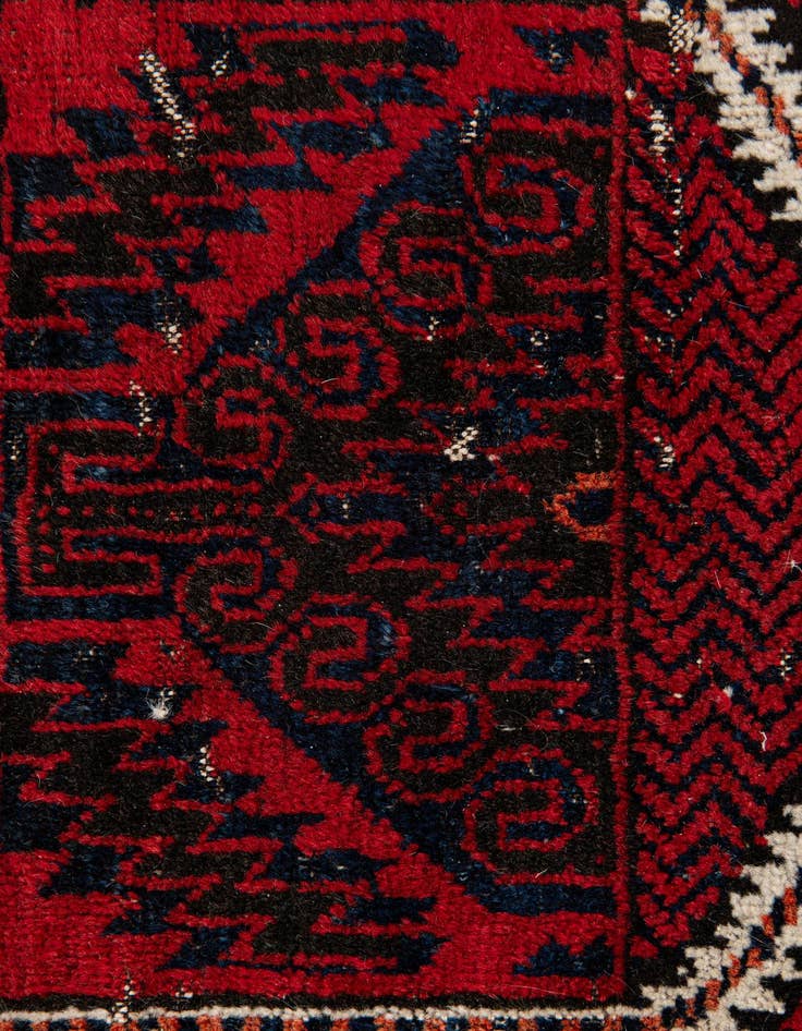 Detail image of 2' 9 x 4' 4  Hand Knotted Afghan Ersari Wool Rug