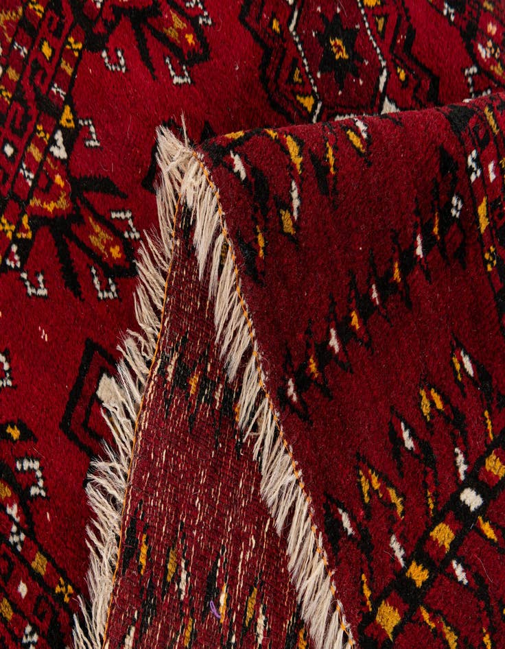 Detail image of 2' 8 x 5' 1  Hand Knotted Afghan Ersari Oriental Wool Rug