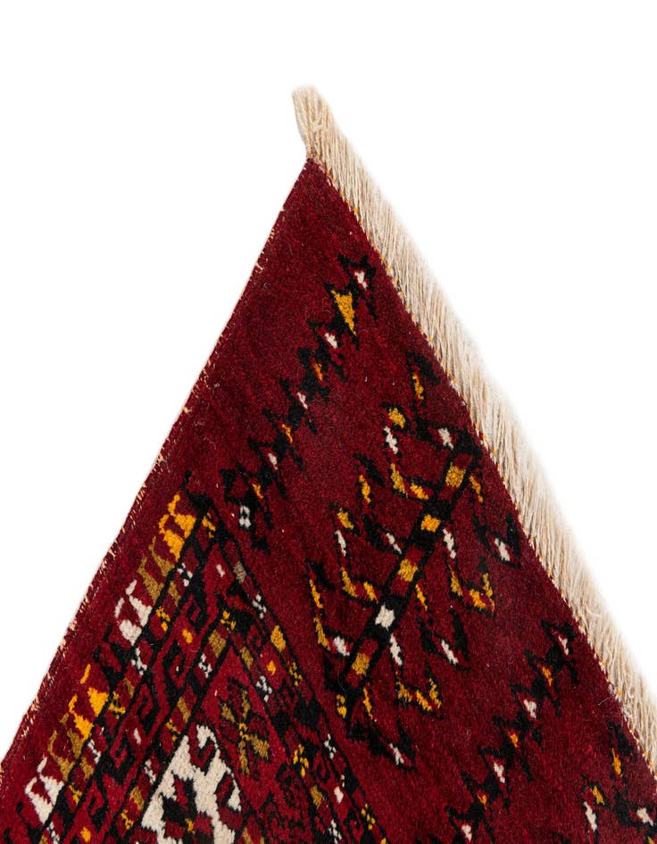 Detail image of 2' 8 x 5' 1  Hand Knotted Afghan Ersari Oriental Wool Rug