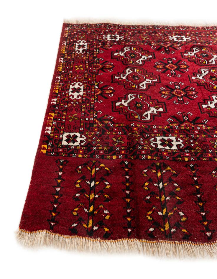 Detail image of 2' 8 x 5' 1  Hand Knotted Afghan Ersari Oriental Wool Rug