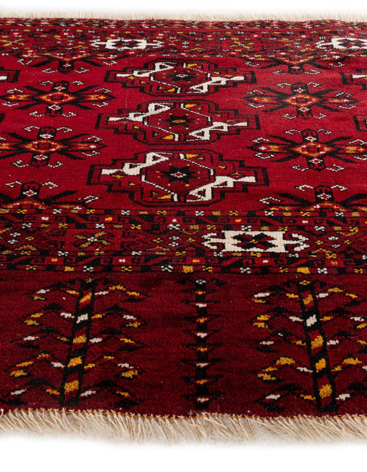 Detail image of 2' 8 x 5' 1  Hand Knotted Afghan Ersari Oriental Wool Rug