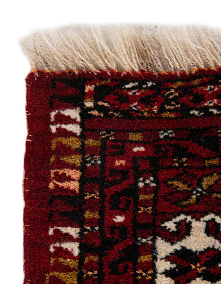 Detail image of 2' 8 x 5' 1  Hand Knotted Afghan Ersari Oriental Wool Rug