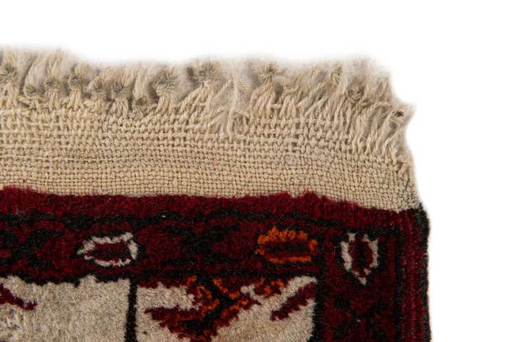 2' 8 x 4' 3 Hand Knotted Afghan Ersari Wool Rug