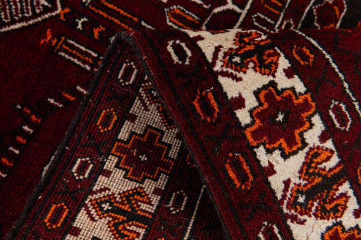 2' 8 x 4' 3 Hand Knotted Afghan Ersari Wool Rug