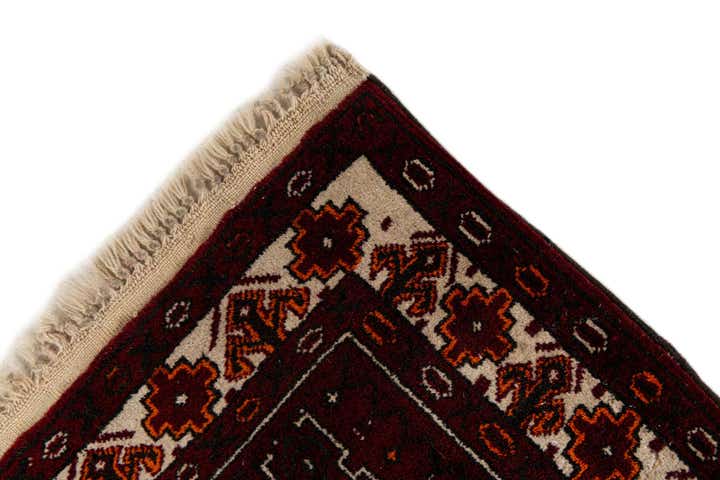 2' 8 x 4' 3 Hand Knotted Afghan Ersari Wool Rug