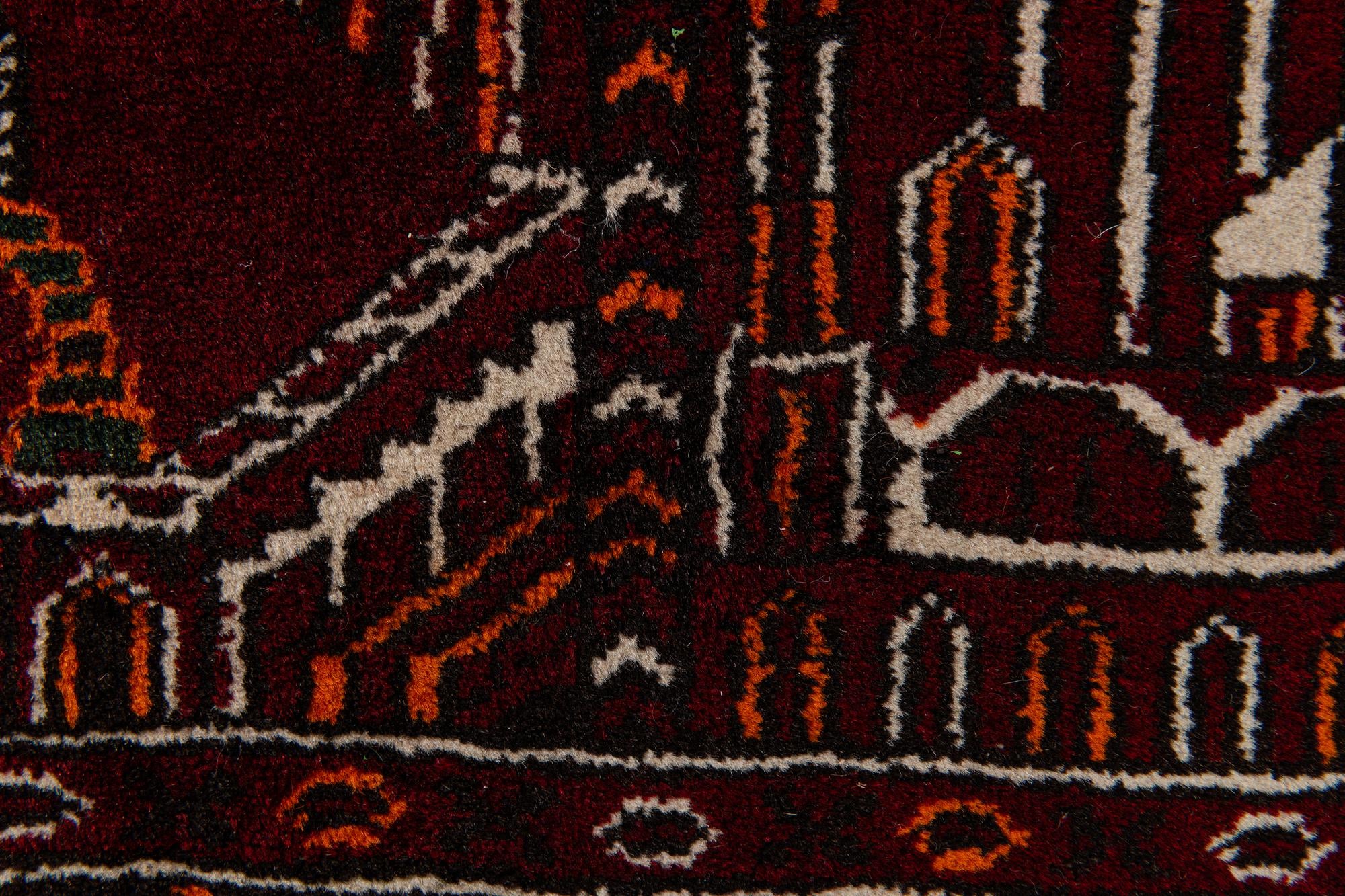2' 8 x 4' 3 Hand Knotted Afghan Ersari Wool Rug