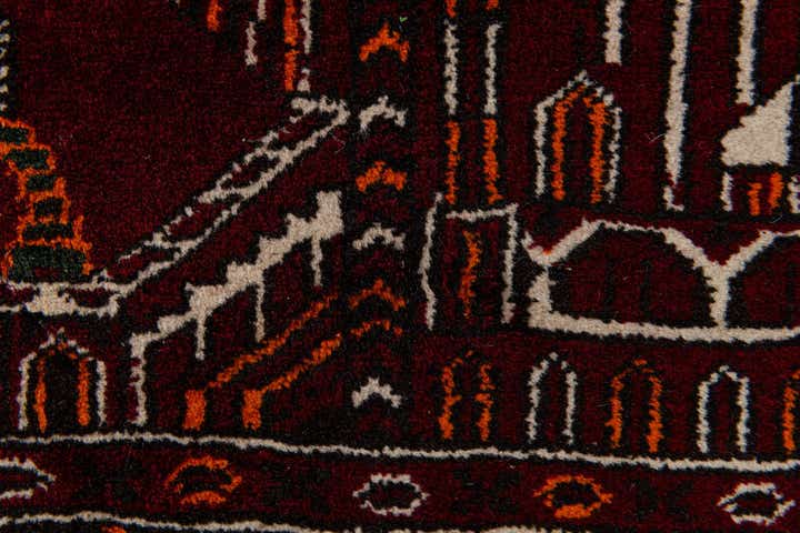 2' 8 x 4' 3 Hand Knotted Afghan Ersari Wool Rug