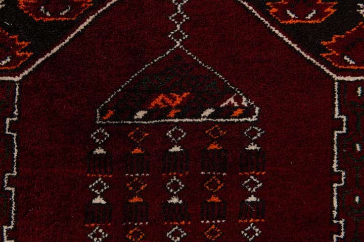 2' 8 x 4' 3 Hand Knotted Afghan Ersari Wool Rug