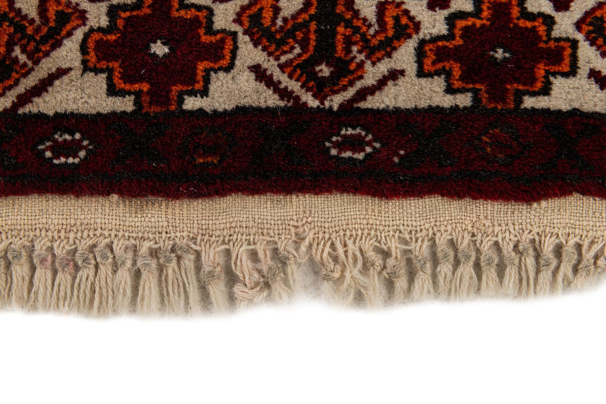 2' 8 x 4' 3 Hand Knotted Afghan Ersari Wool Rug