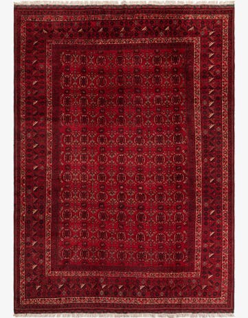 8' 1 x 11' 4 Hand Knotted Afghan Ersari Rug