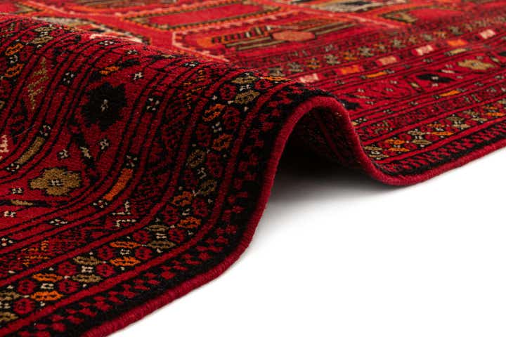 3' 5 x 6' 8 Hand Knotted Afghan Mouri Wool Rug
