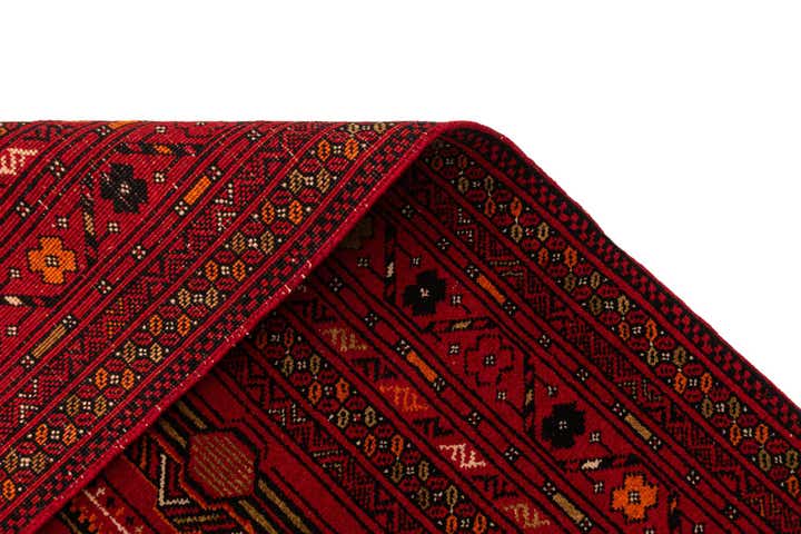 3' 5 x 6' 8 Hand Knotted Afghan Mouri Wool Rug