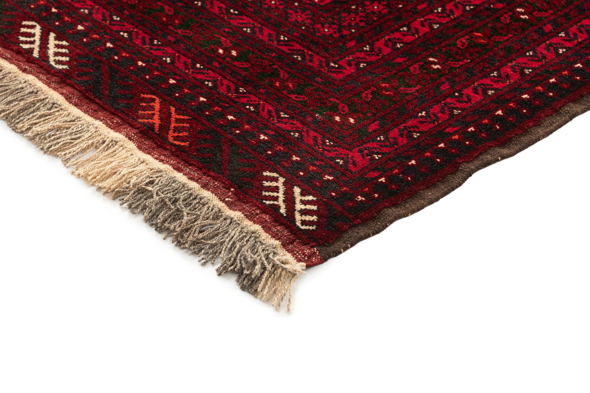 3' 6 x 6' 2 Hand Knotted Afghan Mouri Wool Rug