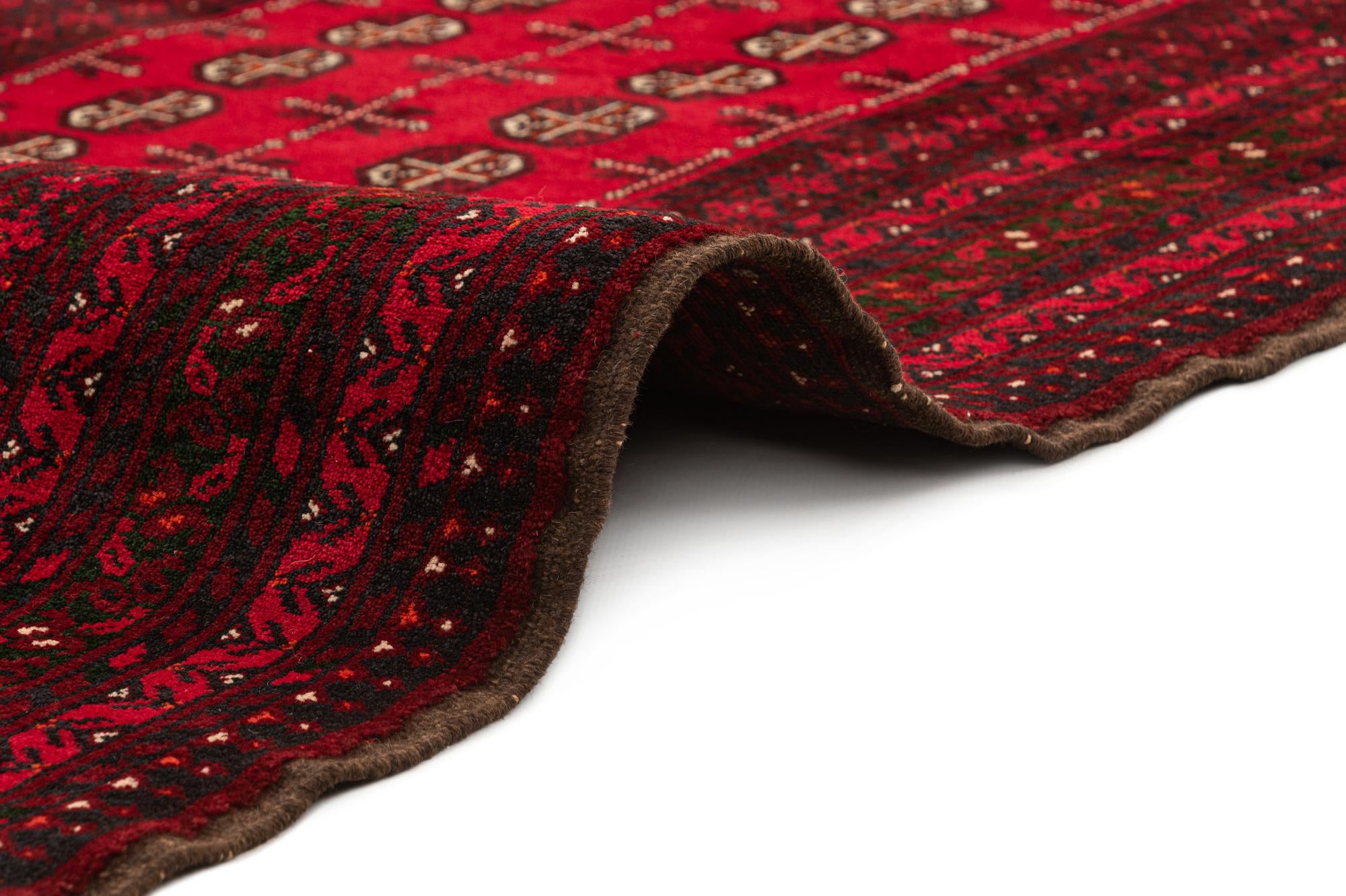 3' 6 x 6' 2 Hand Knotted Afghan Mouri Wool Rug