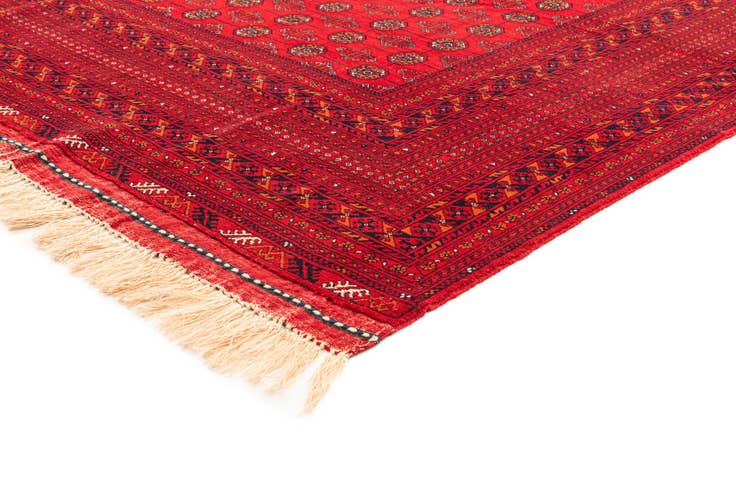 Detail image of 6' 7 x 10' 3 Hand Knotted Afghan Mouri Wool Rug