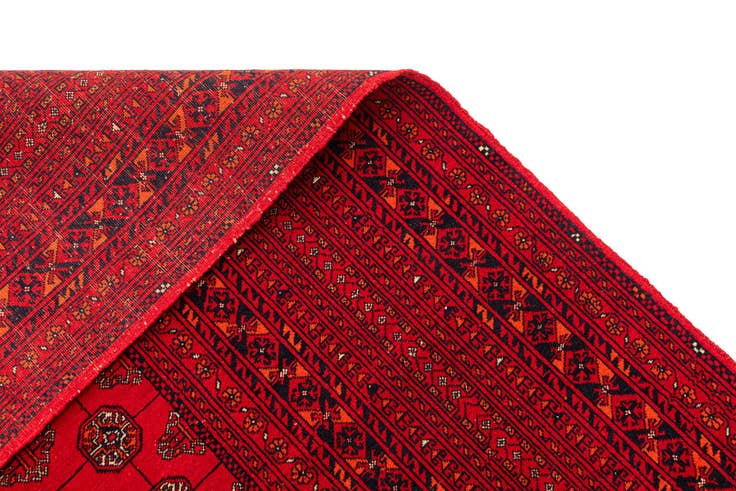 Detail image of 6' 7 x 10' 3 Hand Knotted Afghan Mouri Wool Rug