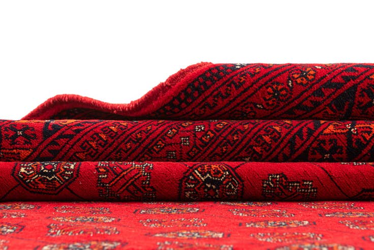 Detail image of 6' 7 x 10' 3 Hand Knotted Afghan Mouri Wool Rug