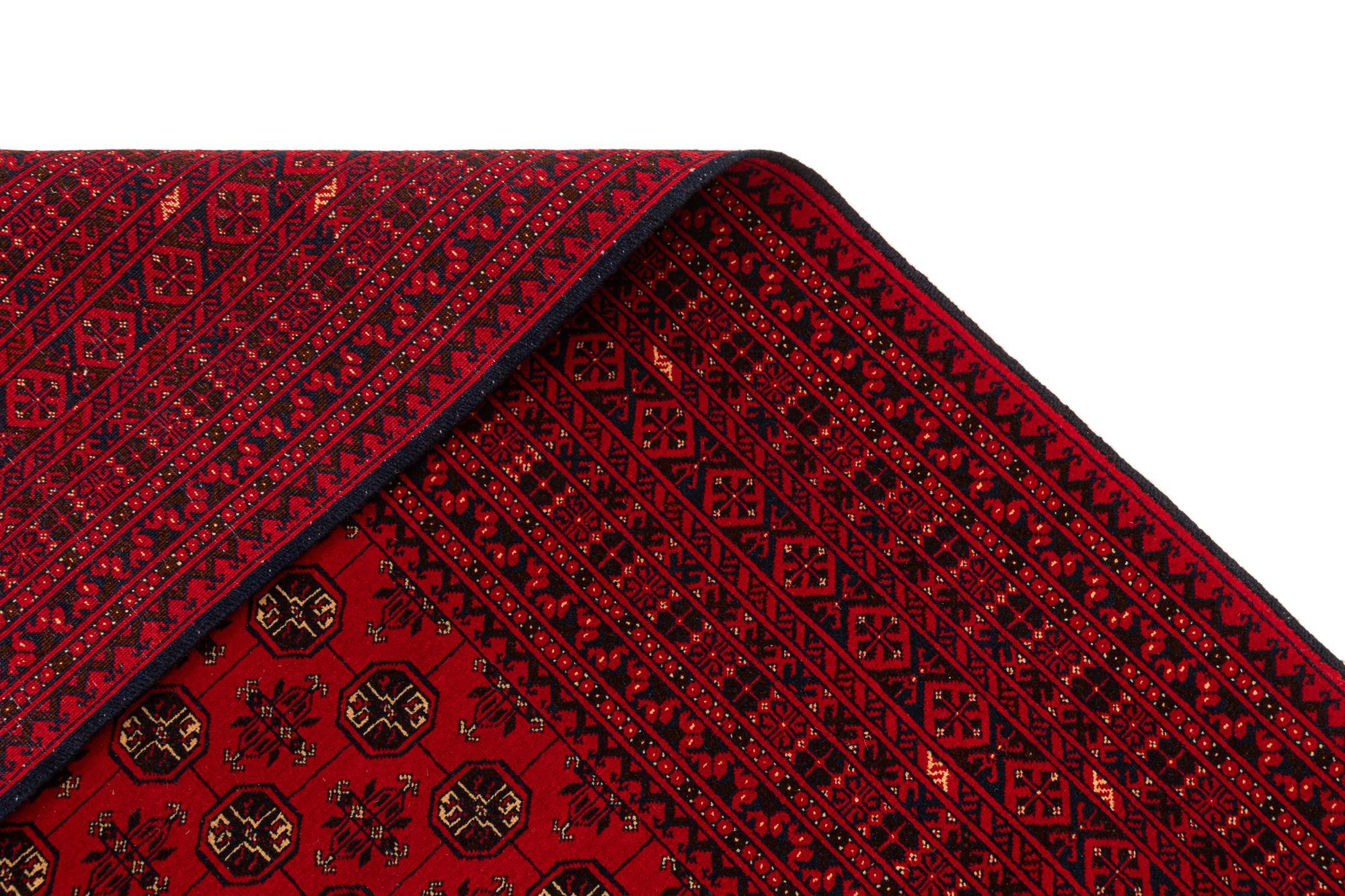 6' 8 x 10' 1 Hand Knotted Afghan Mouri Oriental Wool Rug