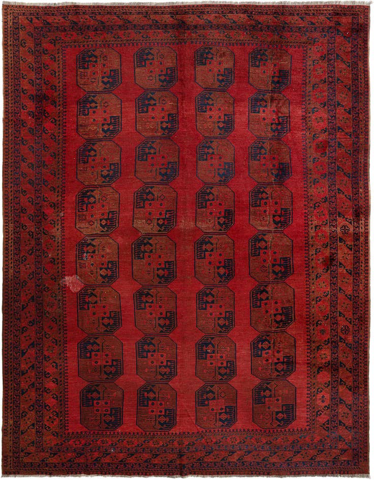 Detail image of 9' 10 x 12' 2 Afghan Wool Rug