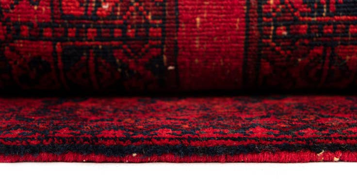 Detail image of 4' 2 x 7' 1 Afghan Wool Rug