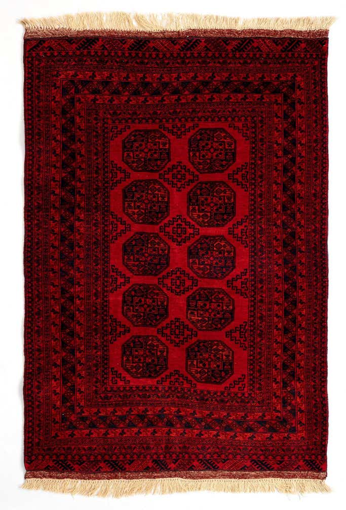 4' 2 x 7' 1 Afghan Wool Rug