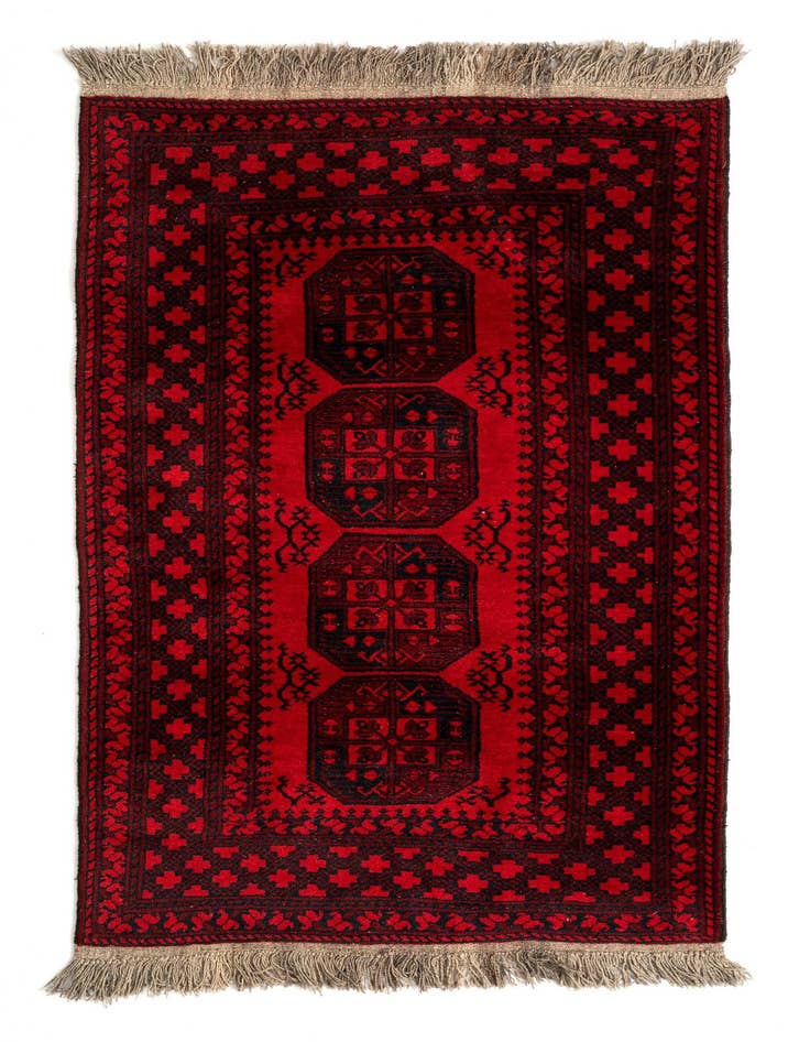 Detail image of 3' 5 x 6' 2 Afghan Wool Rug