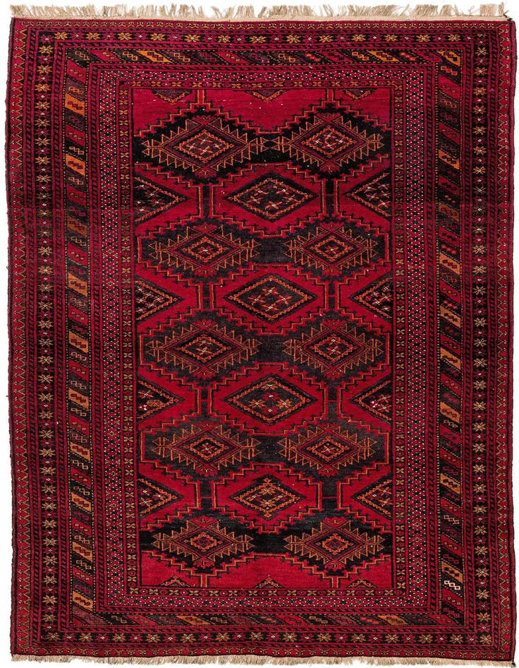 Detail image of 5' 1 x 9' 5 Afghan Rug