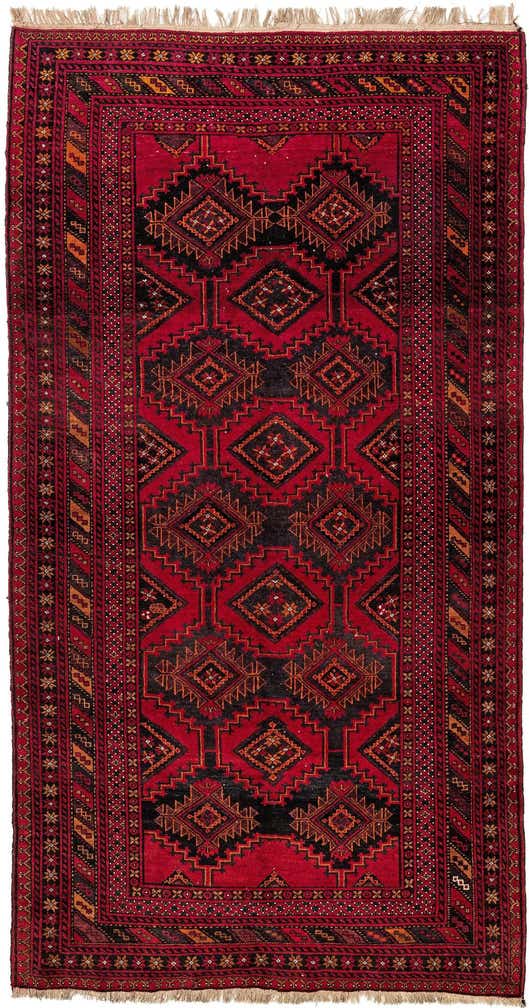 5' 1 x 9' 5 Afghan Rug