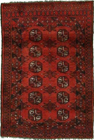 2' 8 x 4' Hand Knotted Afghan Oriental Rug