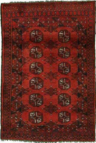 2' 8 x 4' Hand Knotted Afghan Oriental Rug