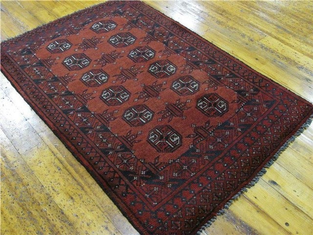 2' 8 x 4' Hand Knotted Afghan Oriental Rug