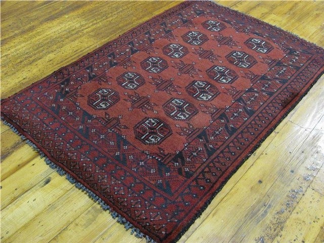 2' 8 x 4' Hand Knotted Afghan Oriental Rug
